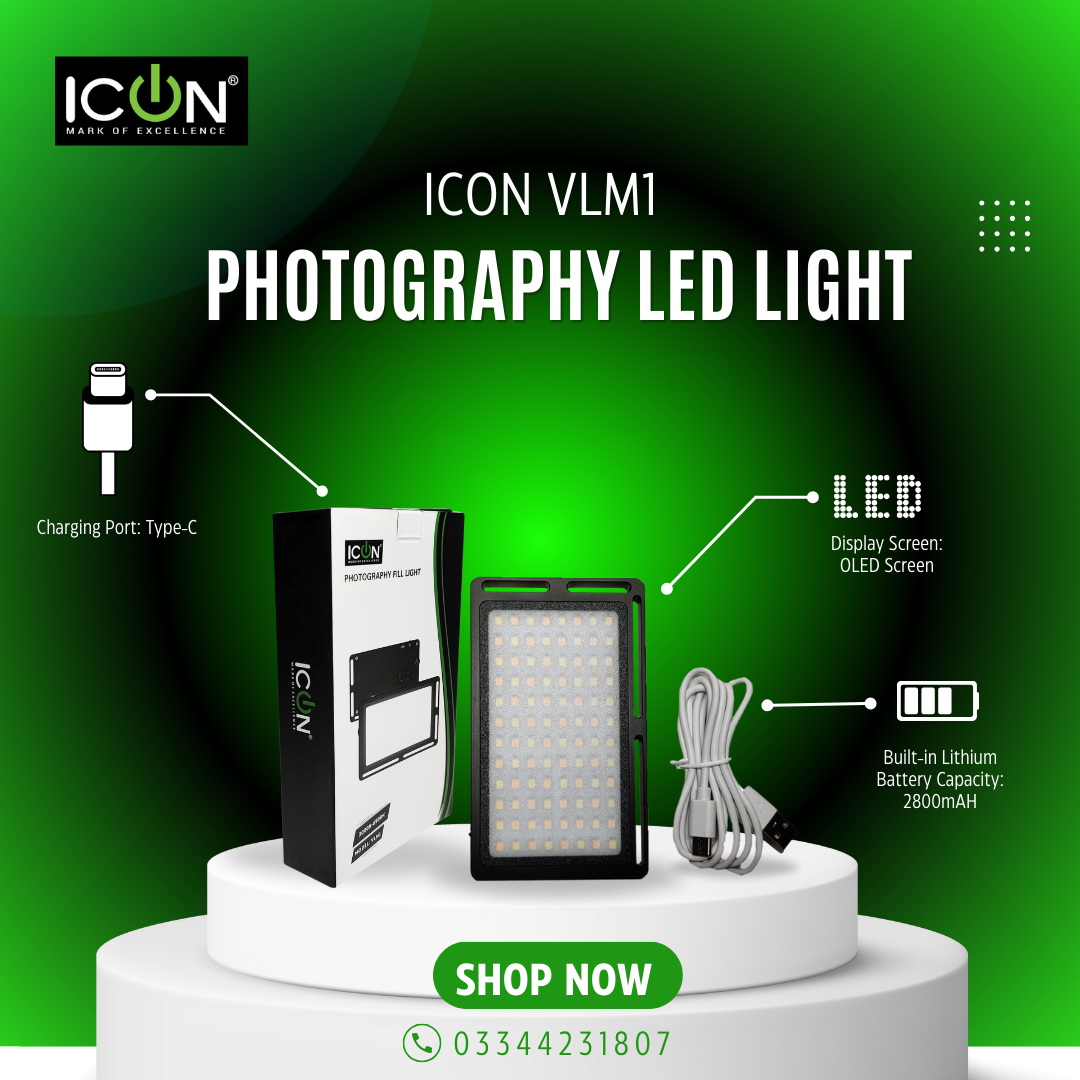 Icon VLM1 Portable Photography LED Light